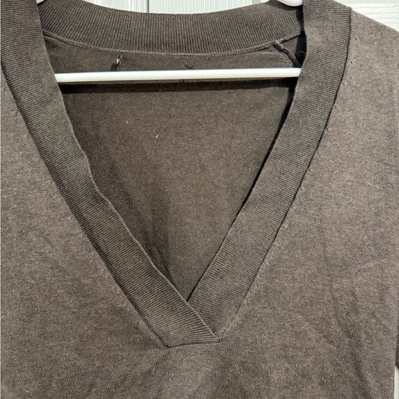 Silk/cashmere/wool blend Brown V-Neck Sweater - Picture 2 of 4